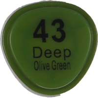 قلم ماركر تاتش برأس لين مزدوج Deep Oviel Green-43