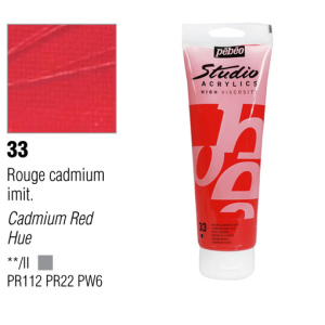 انبوابة اكريلك 100مللي بيبيو - 33 Cadmium Red Hue