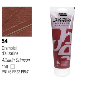 انبوابة اكريلك 100مللي بيبيو - 54 Alizarin Crimson