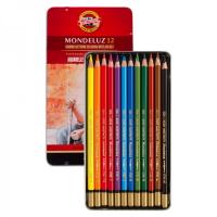 طقم 12 لون اكواريل KOH-I-NOOR : MONDELUZ : AQUARELL 