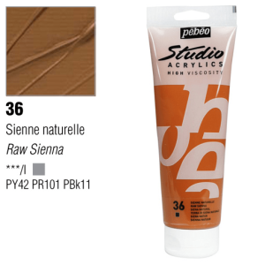 انبوابة اكريلك 250 مللي بيبيو 36 Raw Sienna