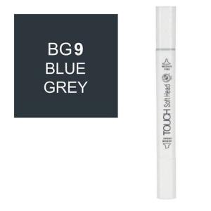 قلم ماركر تاتش برأس لين مزدوج  Blue Grey-BG9