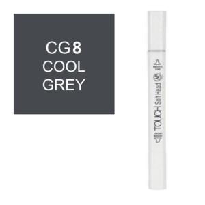 قلم ماركر تاتش برأس لين مزدوج Cool Grey-CG8