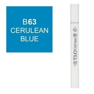 قلم ماركر تاتش برأس لين مزدوج  CERULEAN BLUE-B63