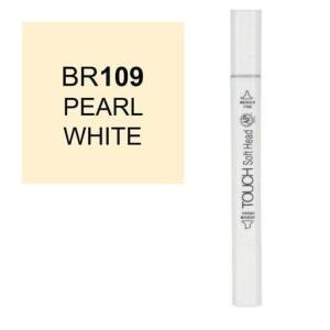 قلم ماركر تاتش برأس لين مزدوج   PEARL WHITE-BR109