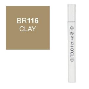 قلم ماركر تاتش برأس لين مزدوج  CLAY-BR116