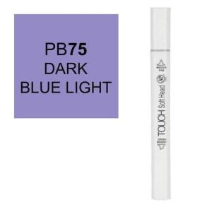 قلم ماركر تاتش برأس لين مزدوج Dark Blue Light-75