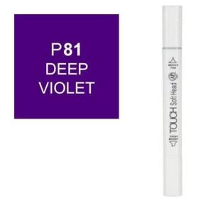 قلم ماركر تاتش برأس لين مزدوج Deep Violet-81