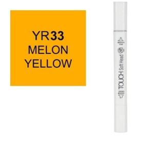 قلم ماركر تاتش برأس لين مزدوج Melon Yellow-YR33