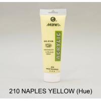 انبوابة الوان اكريلك ماريز 75 مللي Naples Yellow Hue-210