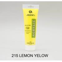 انبوابة الوان اكريلك ماريز 75 مللي Lemon Yellow 215