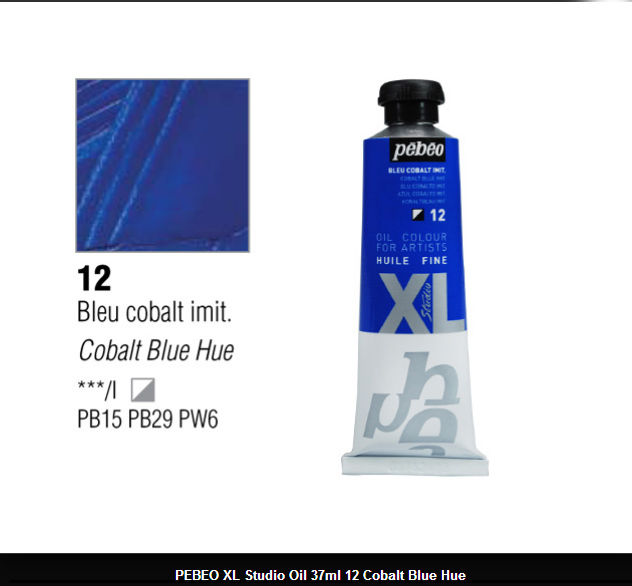 انبوابة زيت XL بيبيو 37 مللي- 12 Cobalt Blue Imit