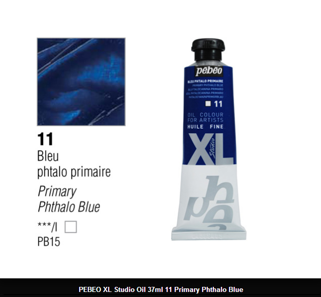 انبوابة زيت XL بيبيو 37 مللي -11 Primary Phthalo Blue