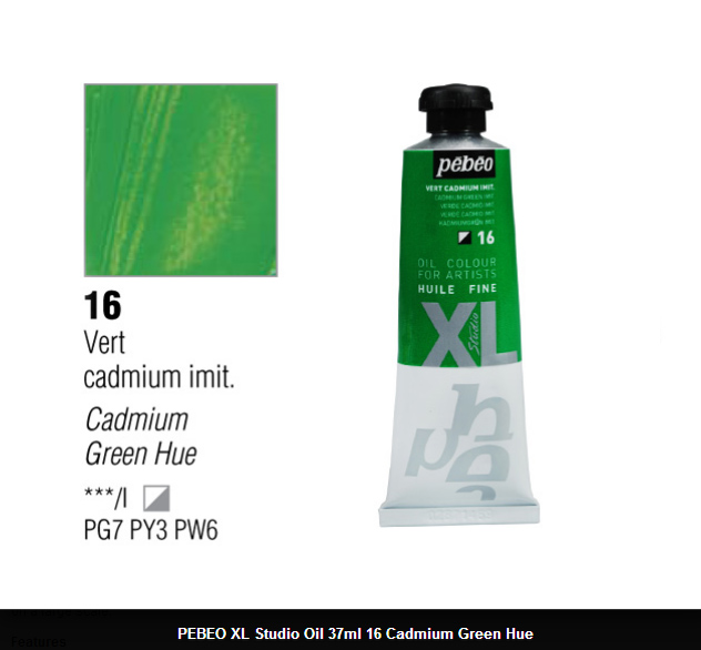 انبوابة زيت XL بيبيو 37 مللي -16 Cadmium Green Hue