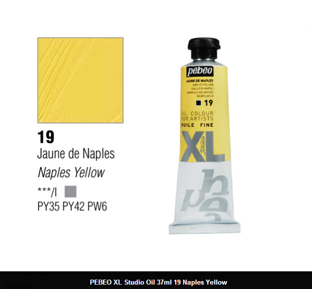 انبوابة زيت XL بيبيو 37 مللي -19 Naples Yellow