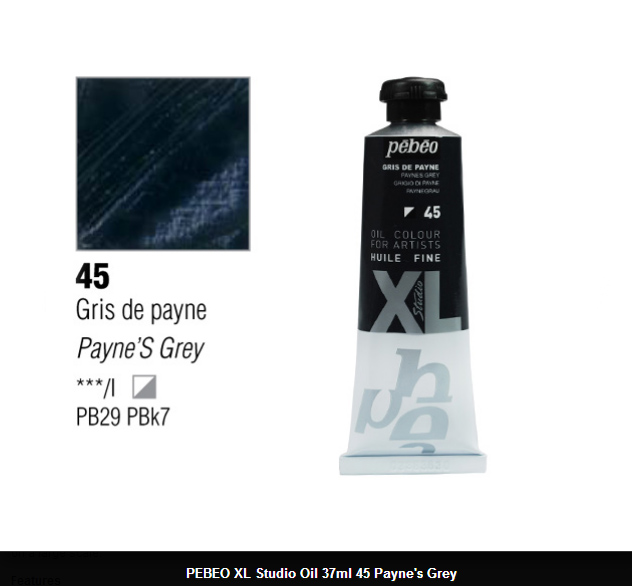 انبوابة زيت XL بيبيو 37 مللي- 45 Payne's Grey