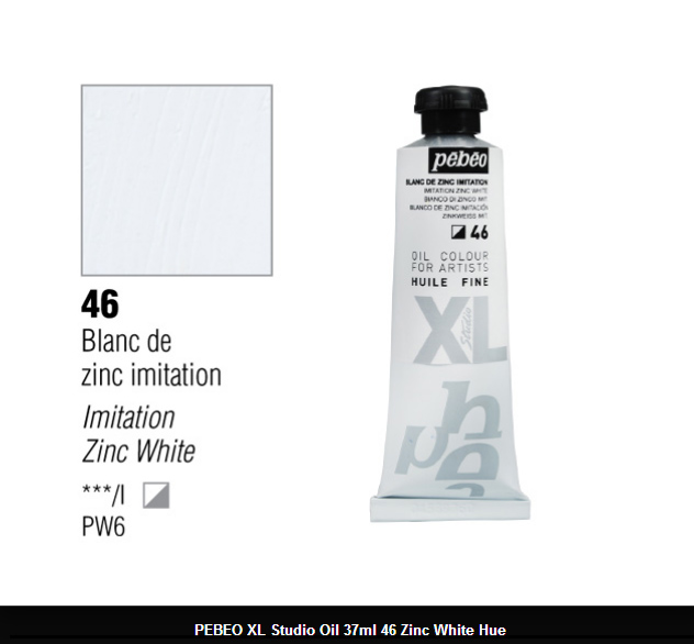 انبوابة زيت XL بيبيو 37 مللي- 46 Imitation Zinc White