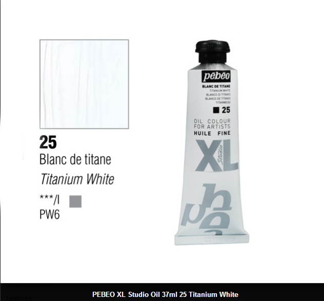 انبوابة زيت XL بيبيو 37 مللي- 25 Titanium White