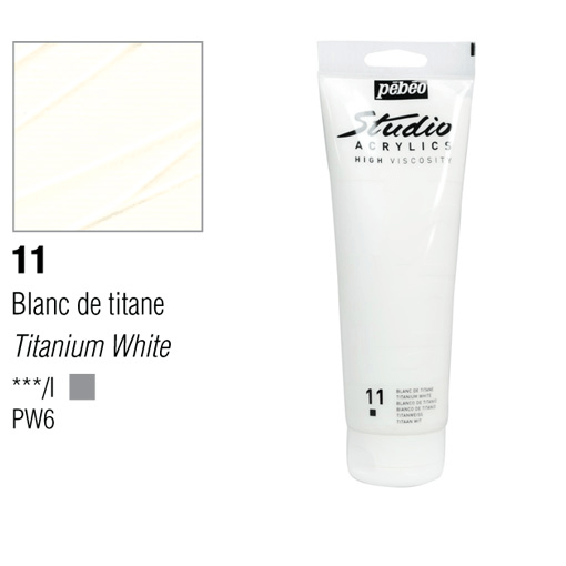 انبوابة اكريلك 100مللي بيبيو -11 Titanium White