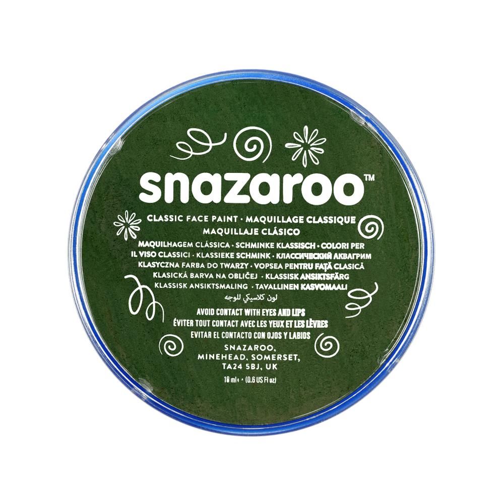 برطمان الوان وجه كلاسيكي SNAZAROO DARK GREEN 18ML