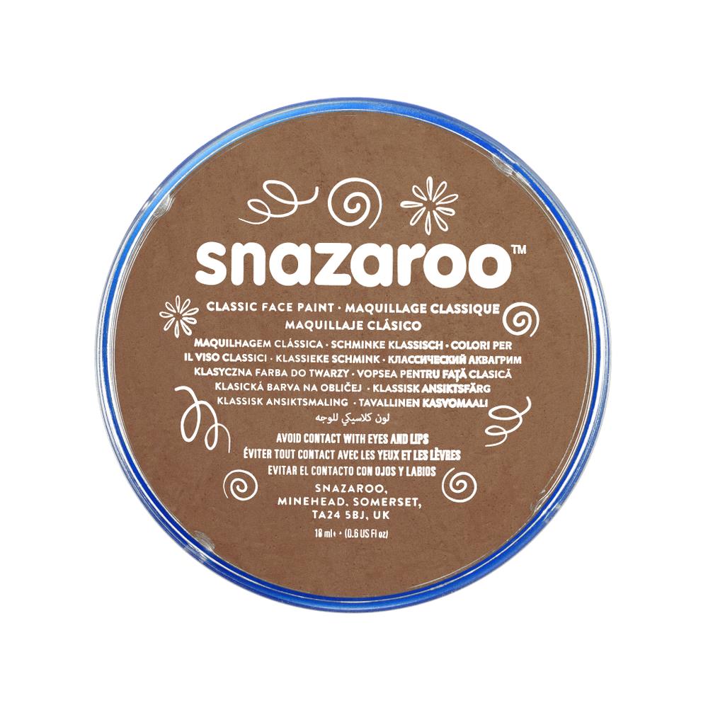 برطمان الوان وجه كلاسيكي SNAZAROO BEIGE BROWN 18ML