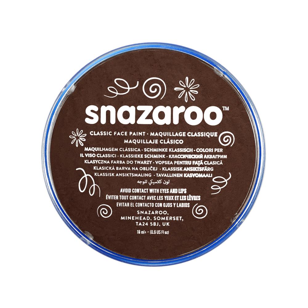 برطمان الوان وجه كلاسيكي SNAZAROO DARK BROWN 18ML