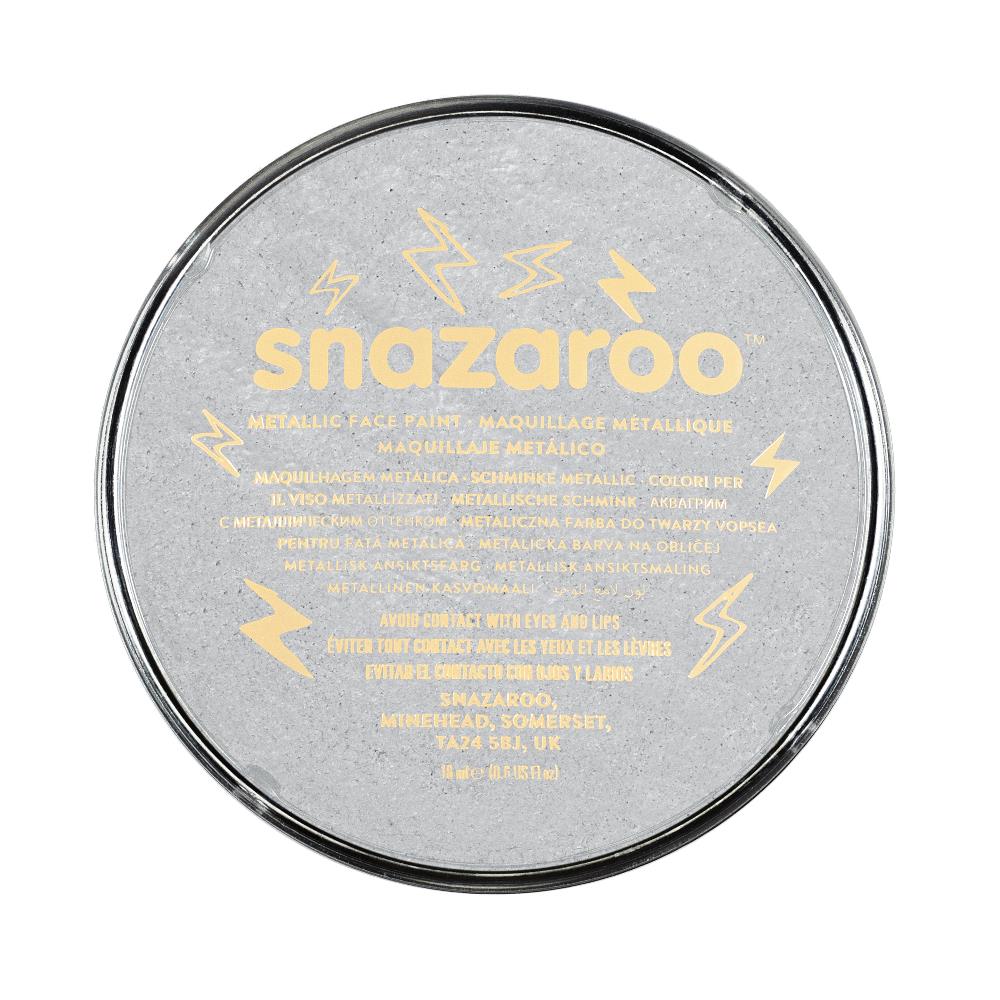 برطمان الوان وجه ميتالك SNAZAROO ELECTRIC SILVER 18ML