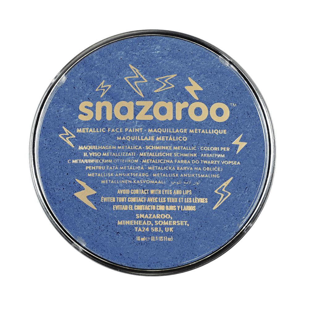 برطمان الوان وجه ميتالك SNAZAROO ELECTRIC BLUE  18ML