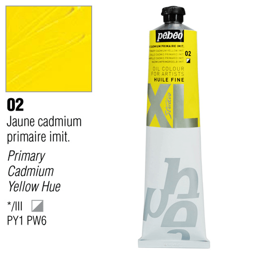 انبوابة زيت بيبيو XL 200 مللي02 Primary Cadmium Yellow