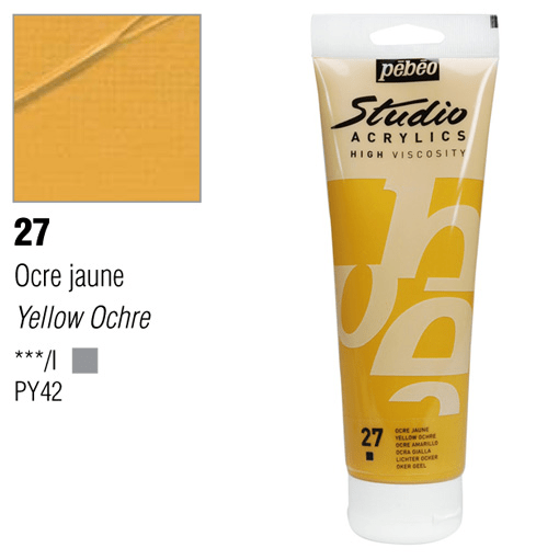 انبوابة اكريلك 250 مللي بيبيو 27 Yellow Ochre