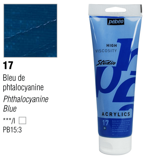 انبوابة اكريلك 250 مللي بيبيو 17 Phthalocyanine Blue