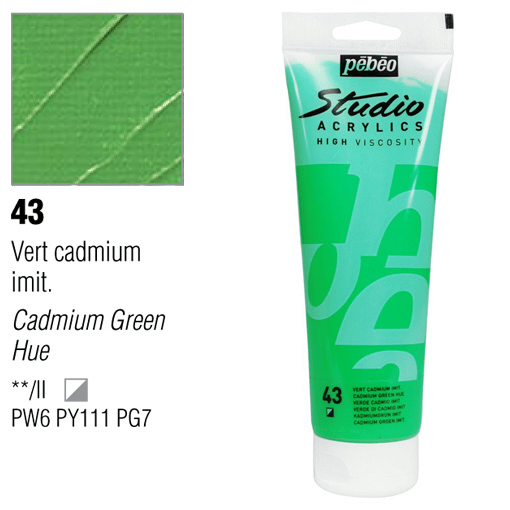 انبوابة اكريلك 250 مللي بيبيو 43 Cadmium Green Hue