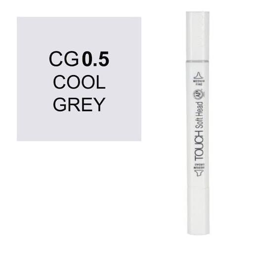 قلم ماركر تاتش برأس لين مزدوج Cool Grey-CG0.5