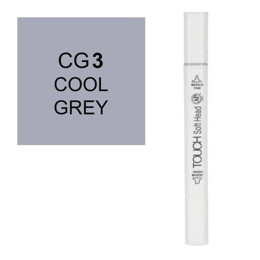 قلم ماركر تاتش برأس لين مزدوج Cool Grey-CG3