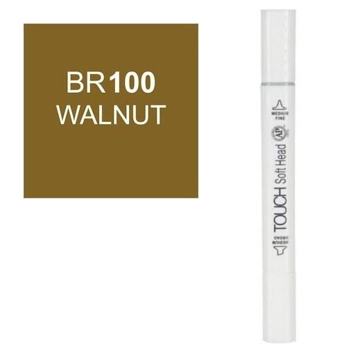 قلم ماركر تاتش برأس لين مزدوج  WALNUT-BR100