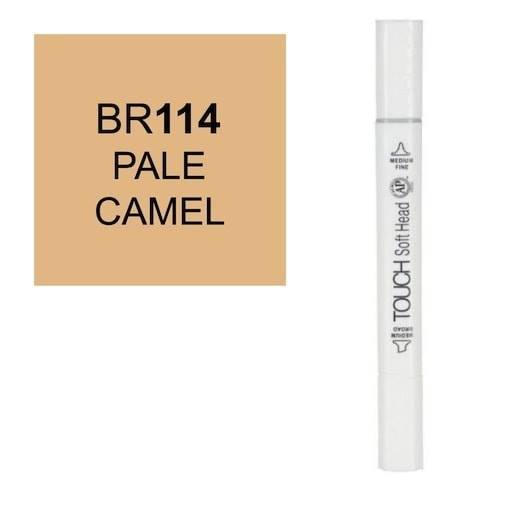 قلم ماركر تاتش برأس لين مزدوج  PALE CAMEL-BR114