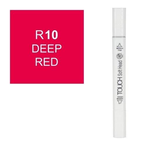 قلم ماركر تاتش برأس لين مزدوج Deep Red-10