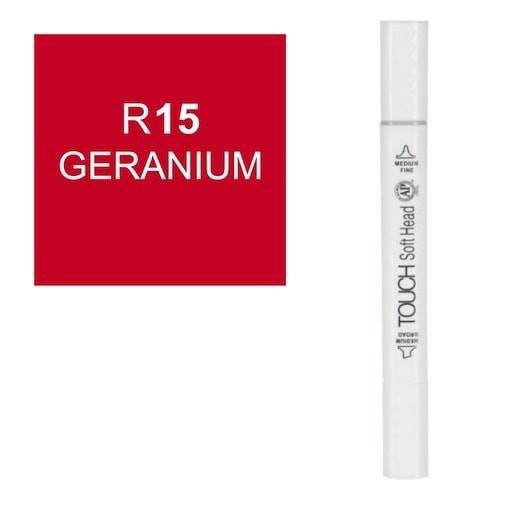 قلم ماركر تاتش برأس لين مزدوج Geranium-R15