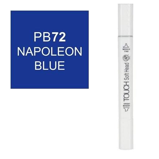 قلم ماركر تاتش برأس لين مزدوج Napoleon Blue-PB72