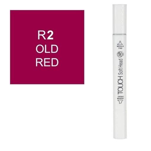 قلم ماركر تاتش برأس لين مزدوج Old Red-R2