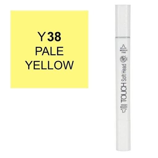 قلم ماركر تاتش برأس لين مزدوج Pale Yellow-Y38