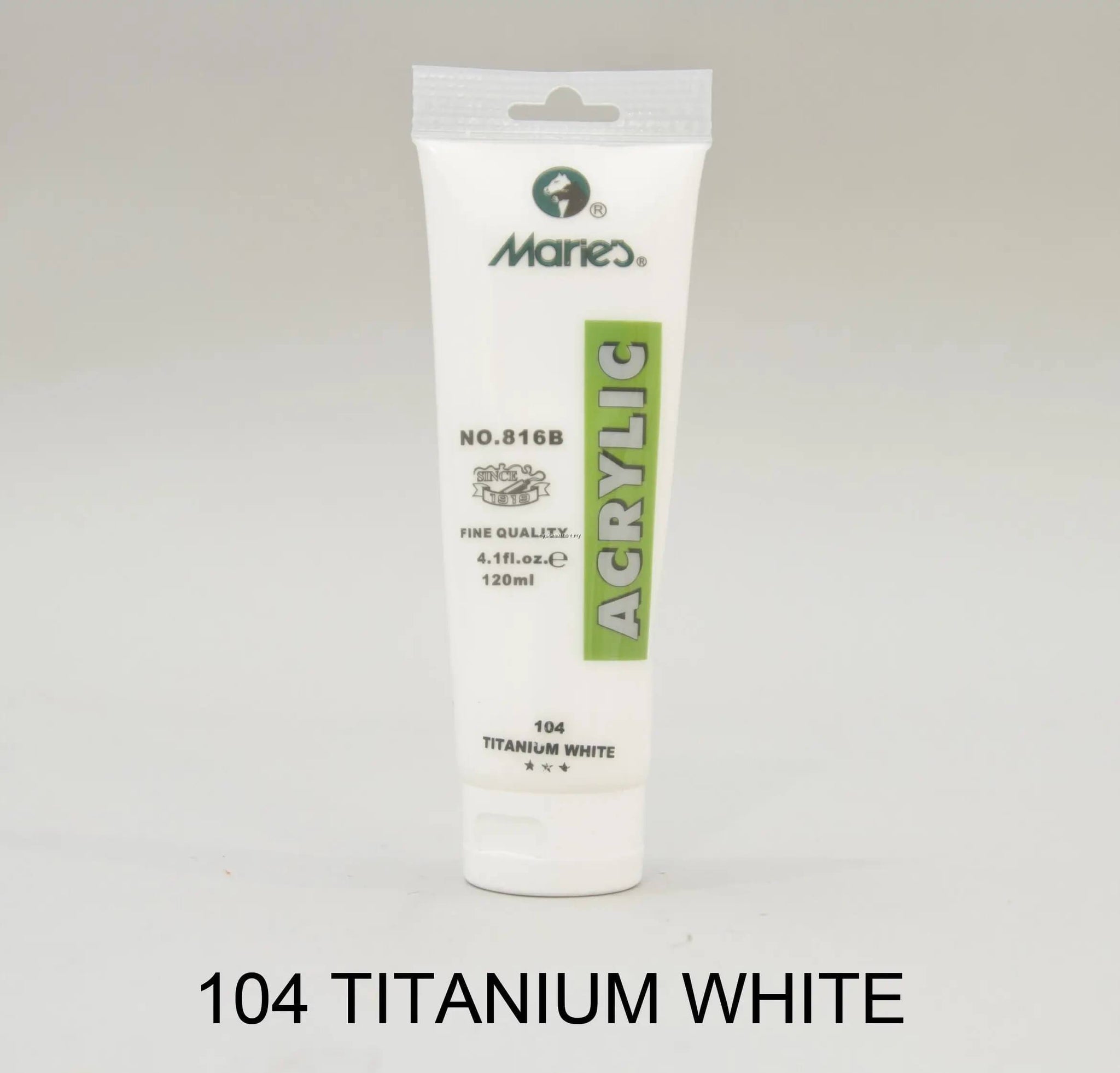 انبوابة الوان اكريلك ماريز 75 مللي  Titanium White 104