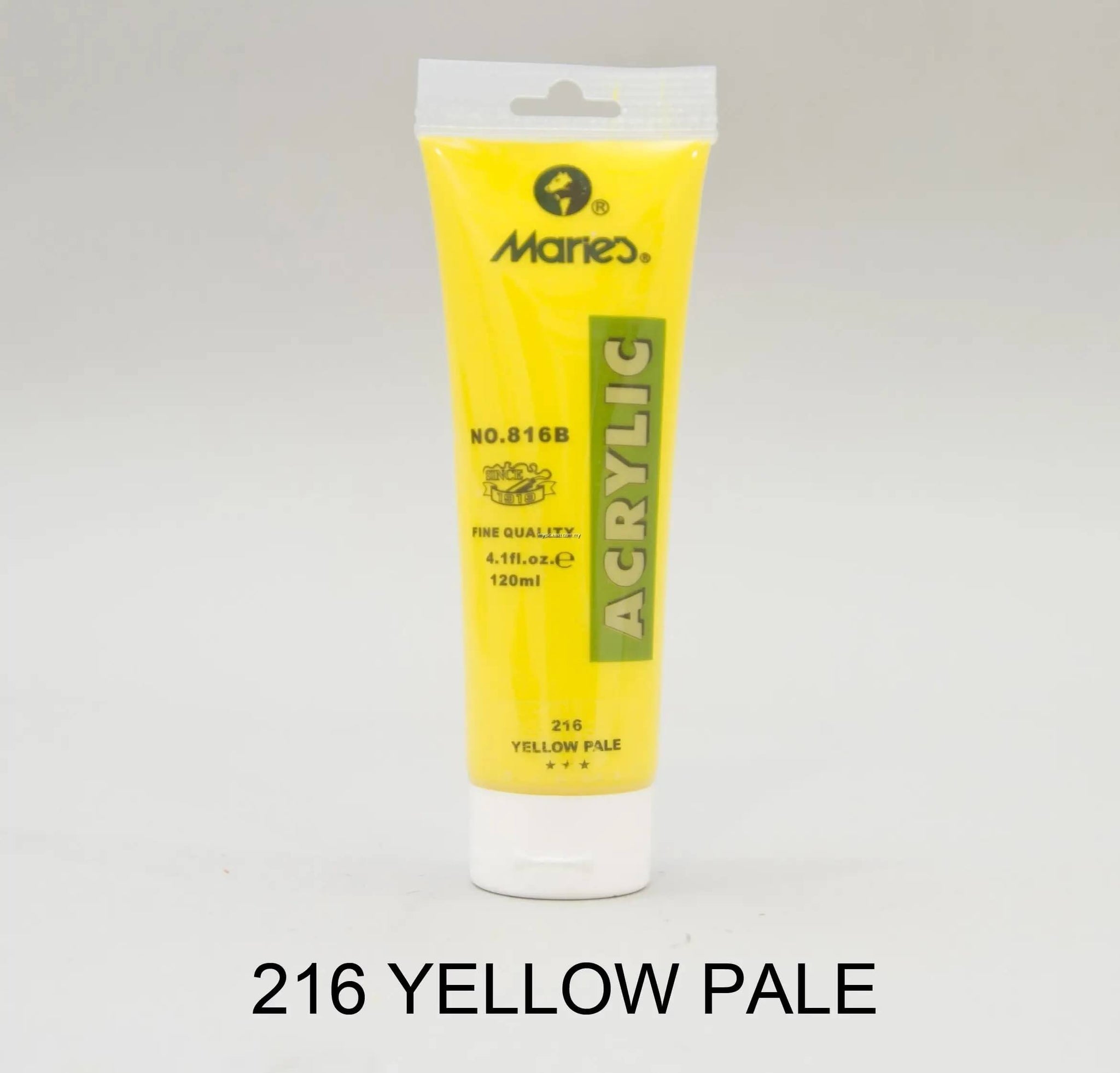 انبوابة الوان اكريلك ماريز 75 مللي5Yellow Pale 216