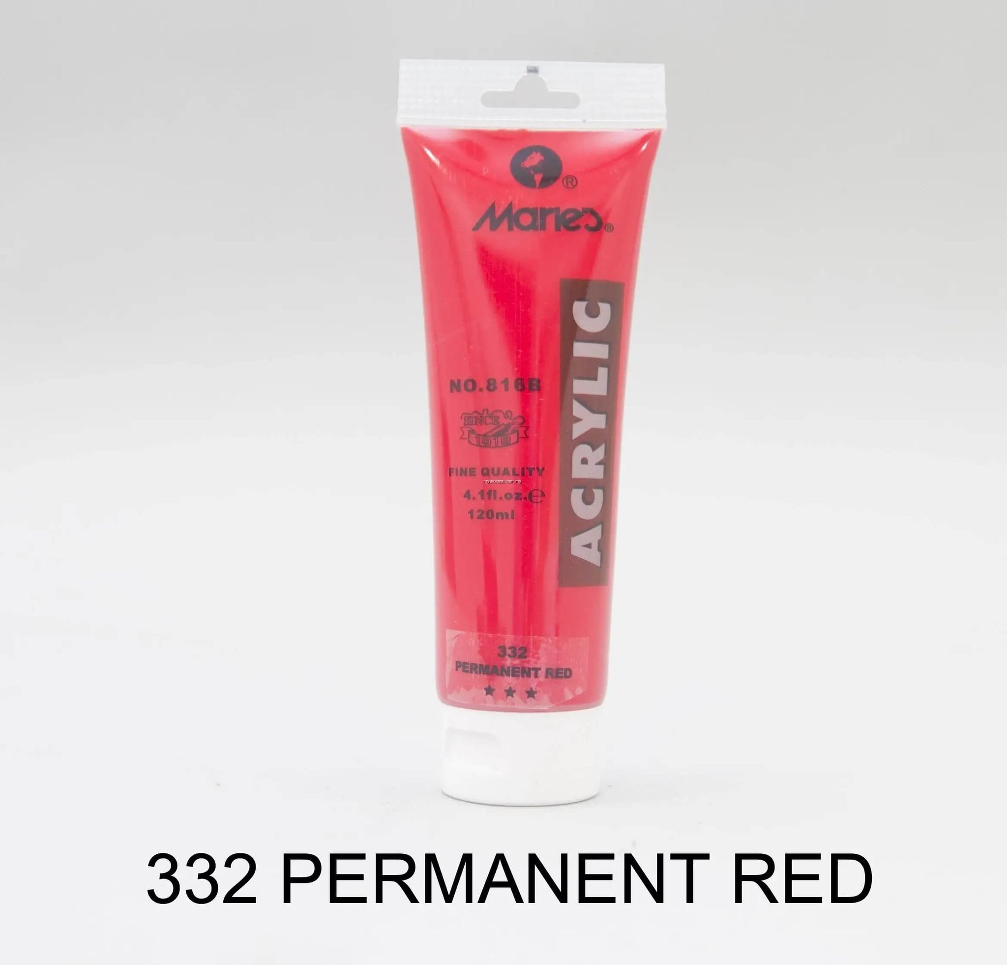 انبوابة الوان اكريلك ماريز 75 مللي Permanent Red 332