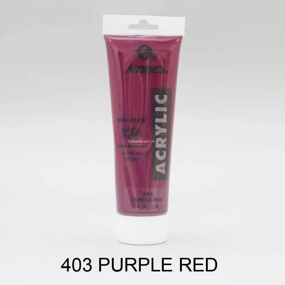 انبوابة الوان اكريلك ماريز 75 ملليPurple Red 403