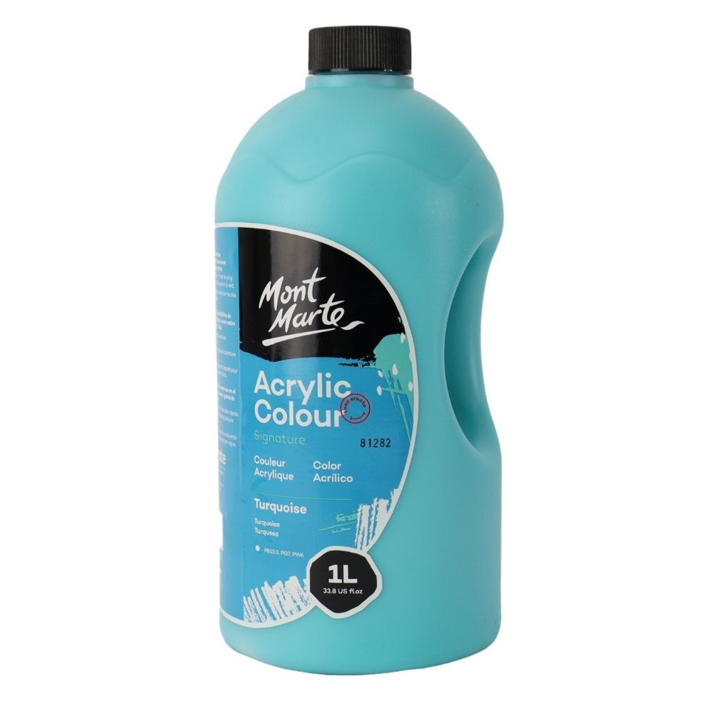 زجاجة اكريليك 1000 ملى  مونت مارتى  MSCH01071 Liter,Turquoise